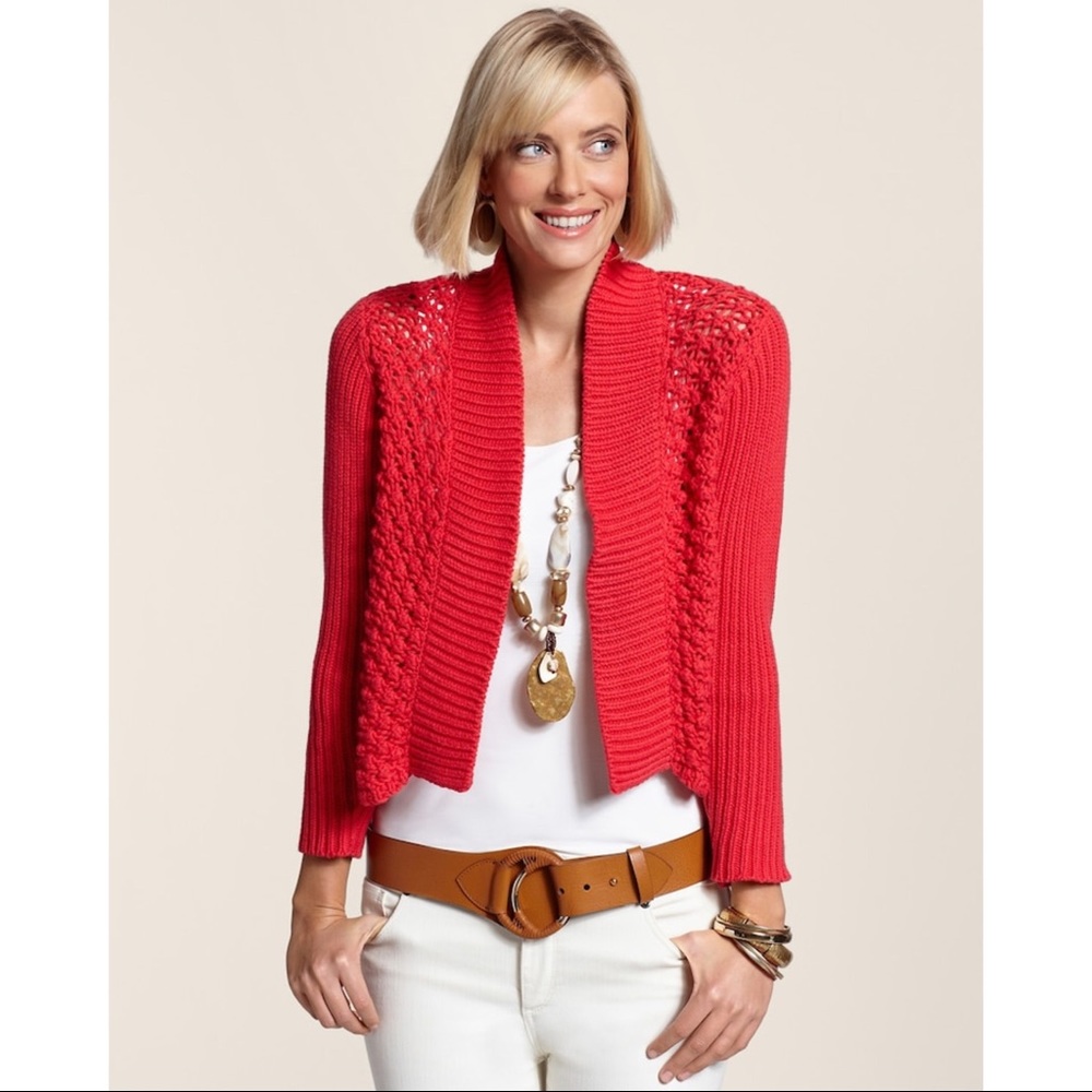 NWT Chicos Poppy Penelope Cardigan Sweater - Picture 1 of 8